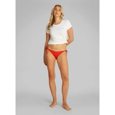 Abbildung von Calvin Klein Swimwear SIDE TIE Bikinihose, Damen, Größe: Medium, Flaming chili
