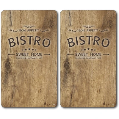 Abbildung von KESPER Schneide und Abdeckplatte &quot;Bistro&quot;, (Set, 2 tlg.), Mit 6 Elastikfüßen je Platte