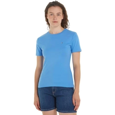 Abbildung von Tommy Hilfiger NEW SLIM CODY Tshirt basic, Damen, Größe: XXL, Blue spell