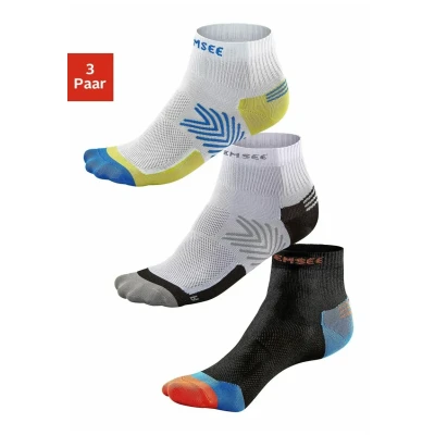 Abbildung von Chiemsee 3 PACK Funktions Socken, Größe: 39 42, Weiß/blau/grün/schwarz/grau/rot