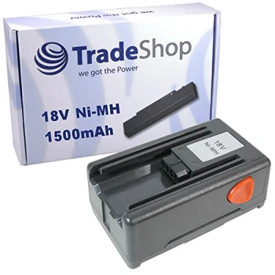 Abbildung von Trade Shop Premium NI MH Akku 18V 1500mAh kompatibel mit Gardena SmallCut 300 300/23 8844 20, 5788773 01