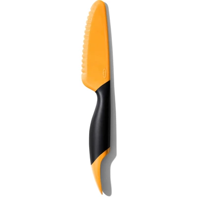 Abbildung von OXO Good Grips Obstschneider, Mangoschneider mit Portionierer und Riffelmesser