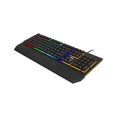 Abbildung von AOC GK200 Gaming Tastatur PC Keyboard mit deutschem Layout, 25 Anti Ghosting Tasten, N Key Rollover und 1,8 m langem Kabel