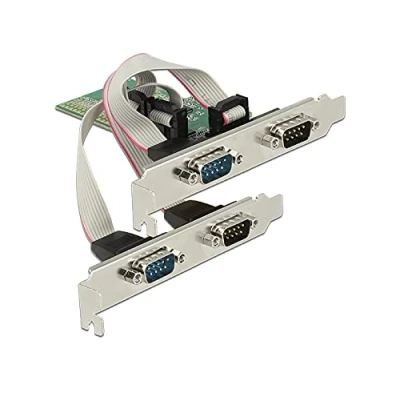 Abbildung von Delock 89557 Internal Serial Interface Cards/Adapter Cards/Adapters (PCIe, Serial, Low Profile, RS 232, Asix AX99100, 256 B)