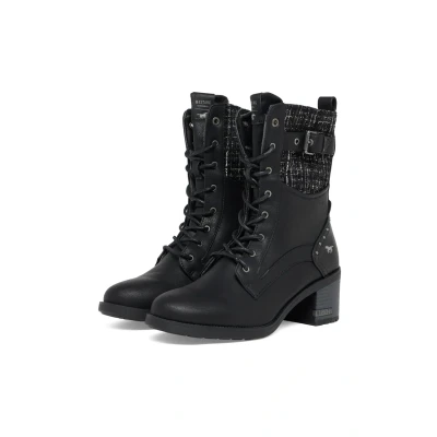 Abbildung von Mustang Cowboy/Bikerstiefelette, Damen, Größe: 41, Zwart Schuhe