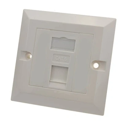 Abbildung von kenable RJ45 Unterputzdose Platte Wand Buchsen CAT6 Einzelne 1 Port Mit Module Klinke [1 Port]