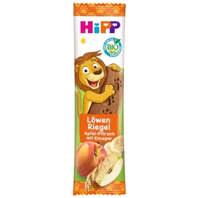 Abbildung von HiPP Bio Riegel Müesli Hafer Knusper, Apfel Pfirsich, 24 x 20g