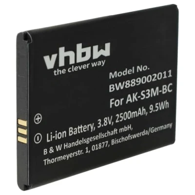 Abbildung von vhbw Akku Ersatz für Emporia AK S3M Handy Smartphone Senioren Telefon (2500 mAh, 3,8 V, Li Polymer)