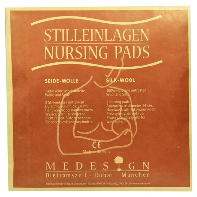 Abbildung von Stilleinlagen Seide/wolle 2 St