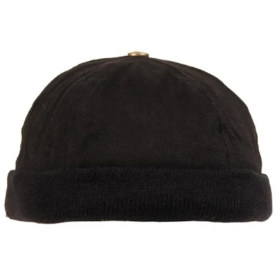 Abbildung von MFH Schiebermütze Cap, ohne Schild, schwarz, Klettverschluss (Packung)