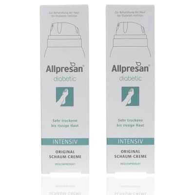 Abbildung von Allpresan diabetic INTENSIV Schaum Creme bei Diabetes mellitus für sehr trockene bis rissige Fußhaut 125 ml (2er Pack)