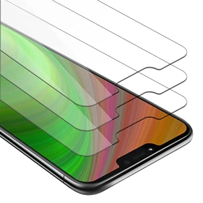 Abbildung von Cadorabo 3x Panzer Schutz Glas für Motorola MOTO G7 POWER 3 Stück Schutzfolie in Ultra Klar Hüllen freundlich Gehärtetes (Tempered) Dipslayschutz Folie 9H Härte Anti Kratzer