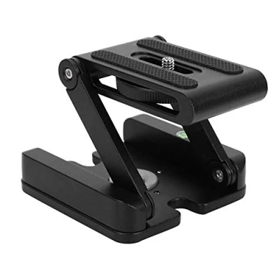 Abbildung von Topiky Z Flex Tilt Stativkopf, Aluminiumlegierung Folding Form Pan Head Schnellwechselplatte Halterung für DSLR Kamera Camcorder Stativ Slider Rail
