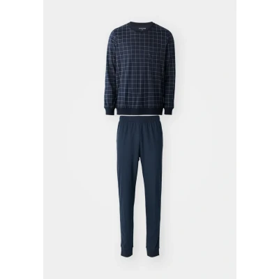 Abbildung von Schiesser Herren Fine Interlock Pyjamaset, Nachtblau_183173, 58