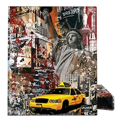 Abbildung von Grafoplás 88142646. Ringbuch A4, 4 Ringe gemischt 25 mm, Kollektion Grunge Cities, New York, FSC zertifiziert