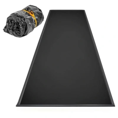 Abbildung von Yokawe Garagen Fußmatte, 2,1 m x 4,7 m, saugfähiges Ölgummi Pad für unter Auto und Auffahrt, waschbar wiederverwendbar, schützt vor Flecken Ölverschüttungen, Schwarz