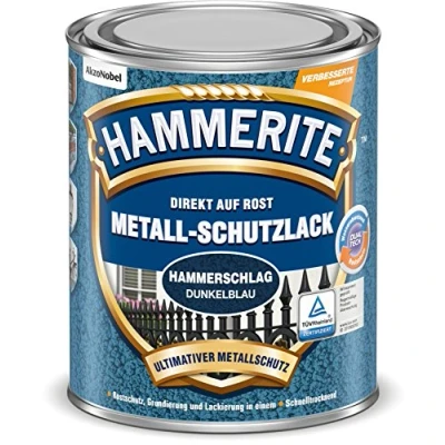 Abbildung von Hammerite Metallschutzlack Hammerschlag dunkelblau 250ml