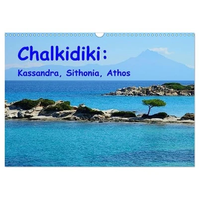 Abbildung von Chalkidiki: Kassandra, Sithonia, Athos (Wandkalender 2025 DIN A3 quer), CALVENDO Monatskalender