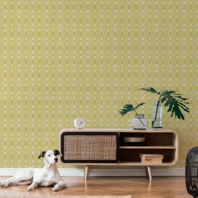 Abbildung von A.S. Création Vliestapete &quot;Retro Chic 3D Tapete Mustertapete Wellenoptik 3D&quot;, matt, Comic für Schlafzimmer Küche Wohnzimmer Design modern