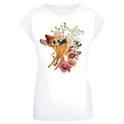 Abbildung von F4NT4STIC PLUS SIZE Disney Bambi Meadow Tshirt print, Damen, Größe: 4XL, Weiß