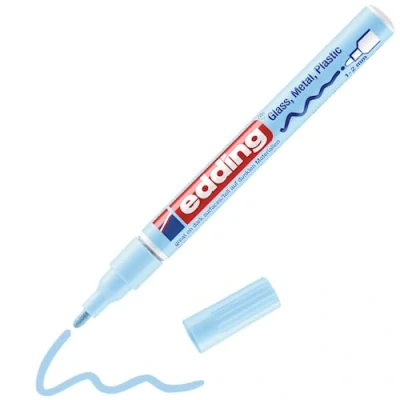 Abbildung von 10 x edding Glanzlack Marker 751 1 2mm pastellblau