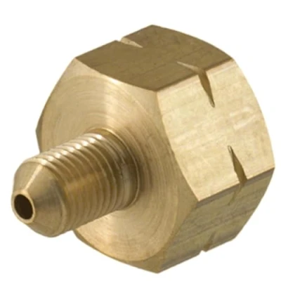 Abbildung von Adapter für Kältemittelflasche R32 1/4 sae x 21,8 links Gewinde Behälter