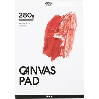 Abbildung von Creativ 25753 Leinwandblock, A4, 280 g, weiß, 10 Blatt