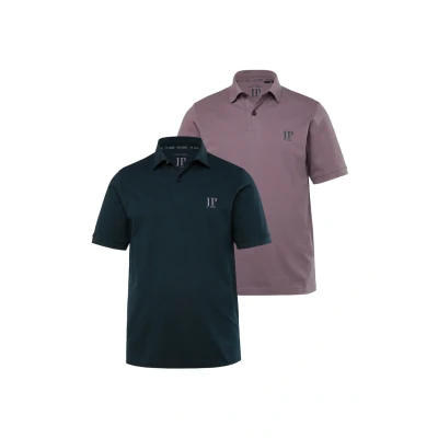 Abbildung von JP1880 2ERPACK Seitenschlitze Regular FIT Poloshirt, Herren, Größe: 8XL, Mauve