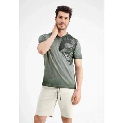 Abbildung von LERROS V Shirt &quot;LERROS Neck T mit floralem Print&quot;