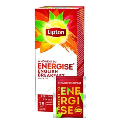 Abbildung von Lipton English Breakfast Schwarzer Tee, 1er Pack (1 x 25 Teebeutel)