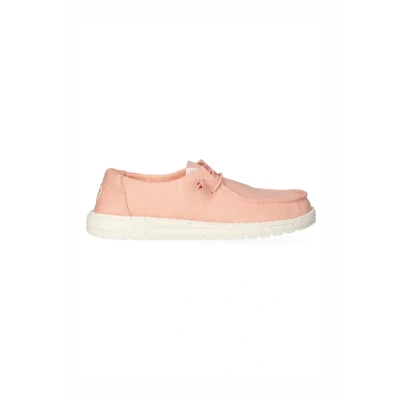 Abbildung von Hey Dude Wendy Sportlicher Schnürer, Damen, Größe: 37, Pink Textil