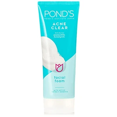Abbildung von Pond&#039;s Acne Clear Gesichtsreinigung, Peeling Reinigungsmittel, gegen Fett und Akne, Gesichtspflege, 100 g