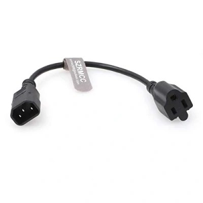 Abbildung von SZRMCC USV PDU Server für elektrische Geräte IEC320 C14 auf NEMA 5 15R 10A 250V Netzkabel Verlängerungskabel (3Pcs)