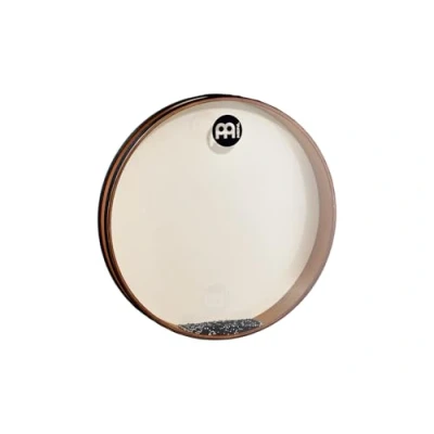 Abbildung von Meinl Percussion FD18SD TF Sea Drum, Frame Drum mit Kombination aus Ziegenfell und Kunststofffell, 45,72 cm (18 Zoll) Durchmesser, african brown
