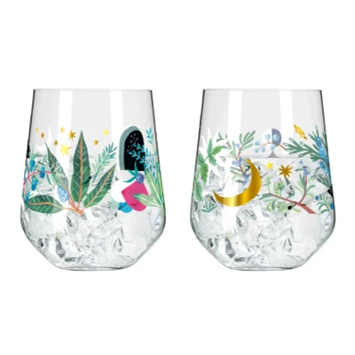 Abbildung von RITZENHOFF Botanic Glamour Gin Trumbler 2er Set H23 #7 #8