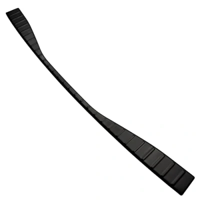 Abbildung von Aroba AR1302 BL Edelstahl Schwarz Black Chrome Ladekantenschutz kompatibel mit Toyota BZ4X ab BJ. 12.2021&gt; passgenau Abkantung Farbe Anthrazit