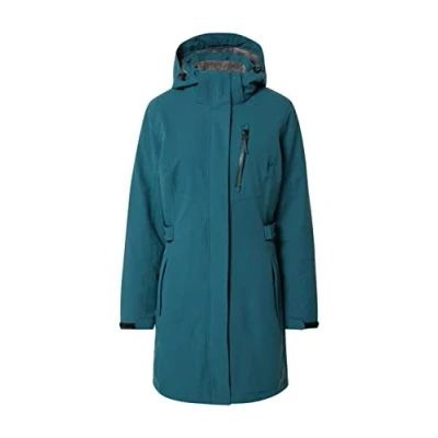 Abbildung von Killtec Damen Parka Funktionsparka mit abzippbarer Kapuze KOW 165 WMN PRK wasserdicht, Winddicht, atmungsaktiv 00834 petrol 42