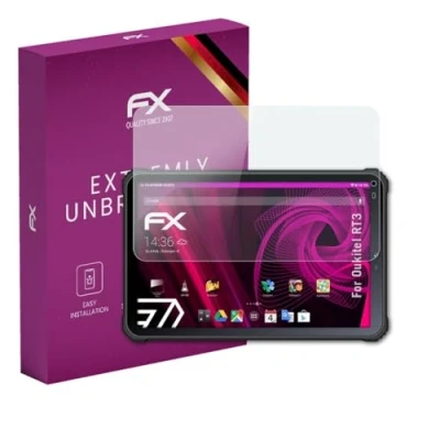 Abbildung von atFoliX Glasfolie kompatibel mit Oukitel RT3 Panzerfolie, 9H Hybrid Glass FX Schutzpanzer Folie