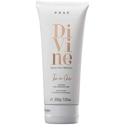 Abbildung von Leave in Hair Conditioner Divine Ten One 7.05 oz for Damaged, Dry Multi Benefit Conditioning Lightweight Treatment Enriched with Coconut Oil (Divine oz)