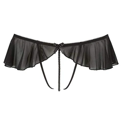 Abbildung von String ouvert mit Perlenkette durch den Schritt