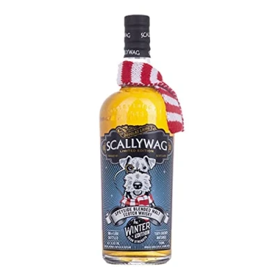 Abbildung von Douglas Laing &amp; Co. SCALLYWAG Speyside Blended Malt Scotch Whisky Winter Edition 52,6% Volume 0,7l mit Schal