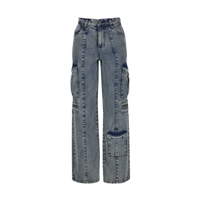 Abbildung von Urban Classics Loose Jeans Relaxed Fit, Damen, Größe: 28, Dirty washed