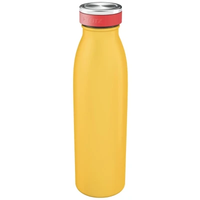 Abbildung von Leitz Trinkflasche, Wärmeisolierung für Warm und Kalt Getränke, Wiederverwendbar, Edelstahl, Warmes Gelb, Cosy Serie, 90160019