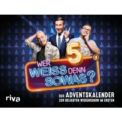 Abbildung von Wer weiß denn sowas? 5: Der Adventskalender zur beliebten Wissensshow im Ersten Trainiere dein Allgemeinwissen mit spannenden Fragen. Für Quizfans zu Weihnachten
