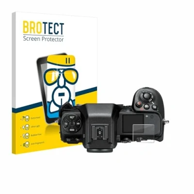 Abbildung von BROTECT Schutzglas für Nikon Z 8 (Schulterdisplay) Schutzfolie Panzer Folie Glas [Extrem Kratzfest 9H, Anti Fingerprint, Ultra Transparent]