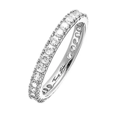 Abbildung von Thomas Sabo Damen Armband Love Bridge 925 Sterling Silber Zirkonia weiß Länge von 14 bis 18 cm Brücke 5.4 LBA0040 051 L18v