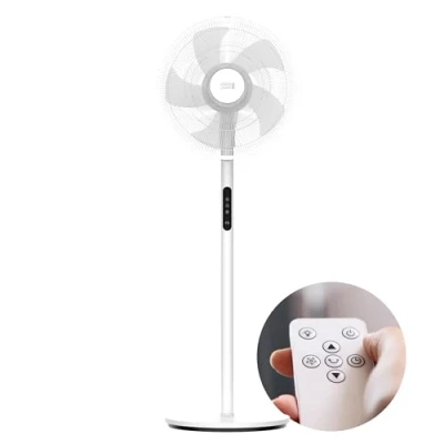Abbildung von LEBENLANG Stand Ventilator leise Mit Fernbedienung &amp; LED Display 5 Modi I Oszillierend Energiesparend Fan Lüfter Ventilatoren leiser Standventilator für Wohn Schlafzimmer
