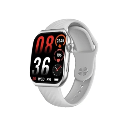 Abbildung von Trevi T FIT 400C Smartwatch mit Bluetooth Anruffunktion, AMOLED Display 1,96 Zoll (1,96 Zoll), Wellness und Aktivitätskontrolle, Benachrichtigungen aus sozialen Medien, wasserdicht IP67, Grau