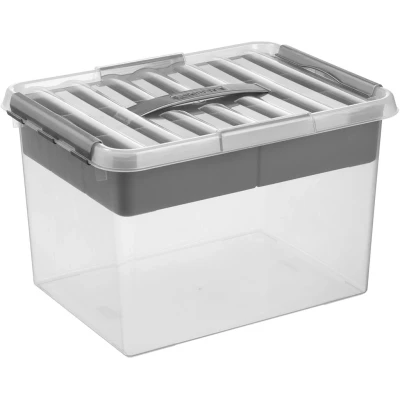 Abbildung von SUNWARE Q Line Multi Box 22 Liter 400 x 300 260mm transparent/grau