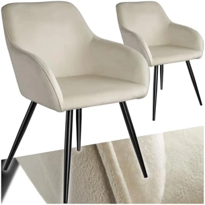 Abbildung von tectake Esszimmerstuhl Marilyn (2er Set, 2 St), Gepolstert